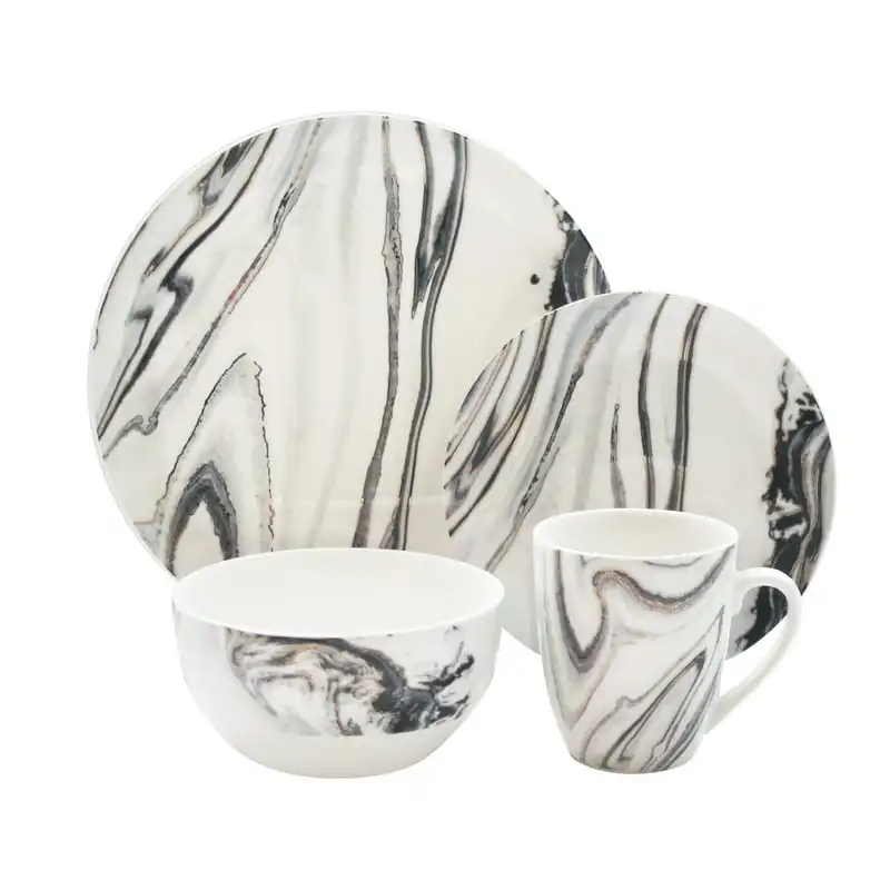 

Marble Coupe 16-Piece Dinnerware Set