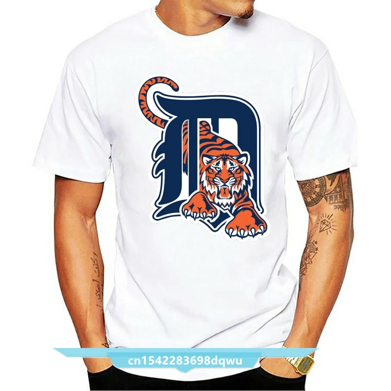 

Футболка с изображением тигра и талисмана в стиле Детройта, новинка, бейсбольная одежда, подарок унисекс