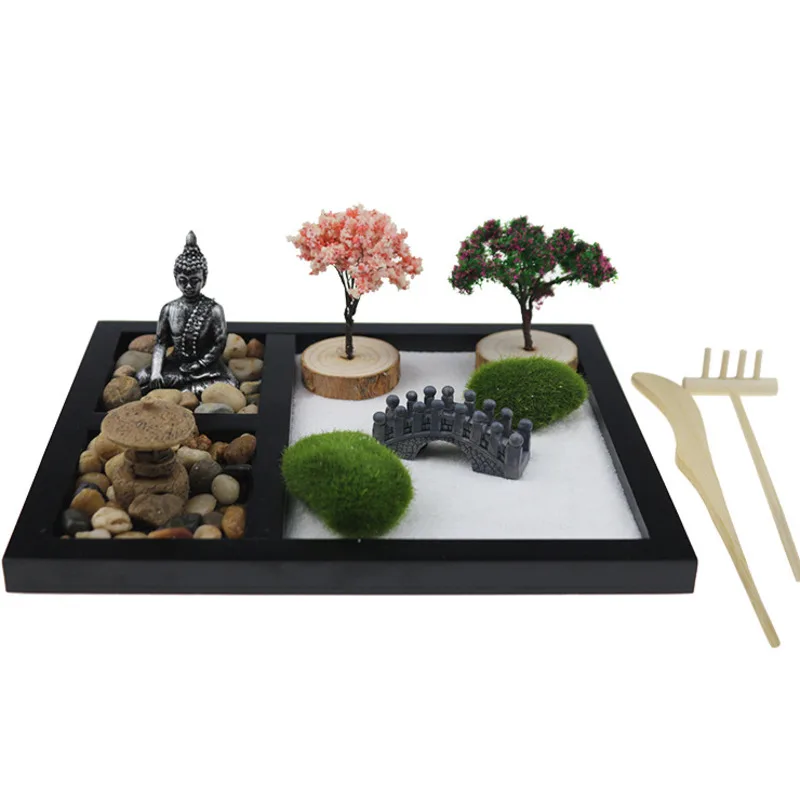 

2022 new garden sand table resin crafts home furnishings buddha figurine sand table buddha statue figurines for interior statue