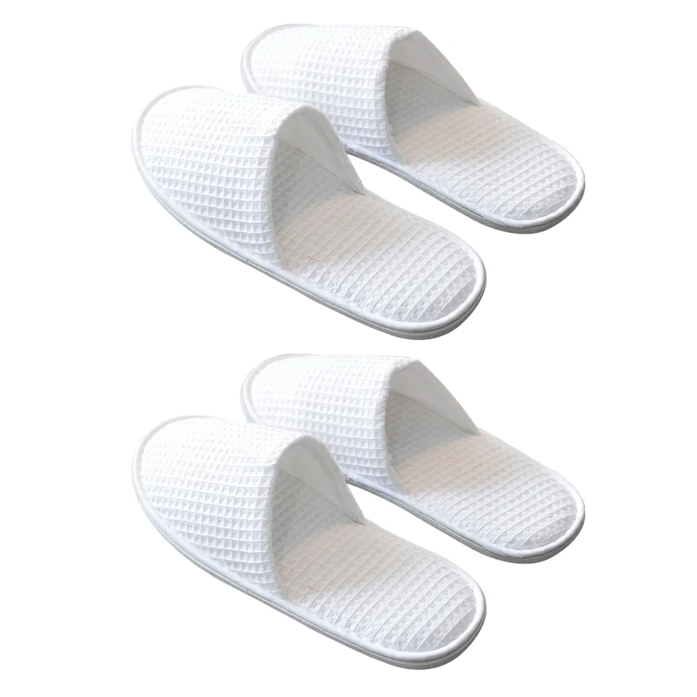 

Slippers Disposable Spa Toe One White Cotton Travel Close Amenities Guests Closed Hotel Off Time Brushed Cloth Salon Indoor Home