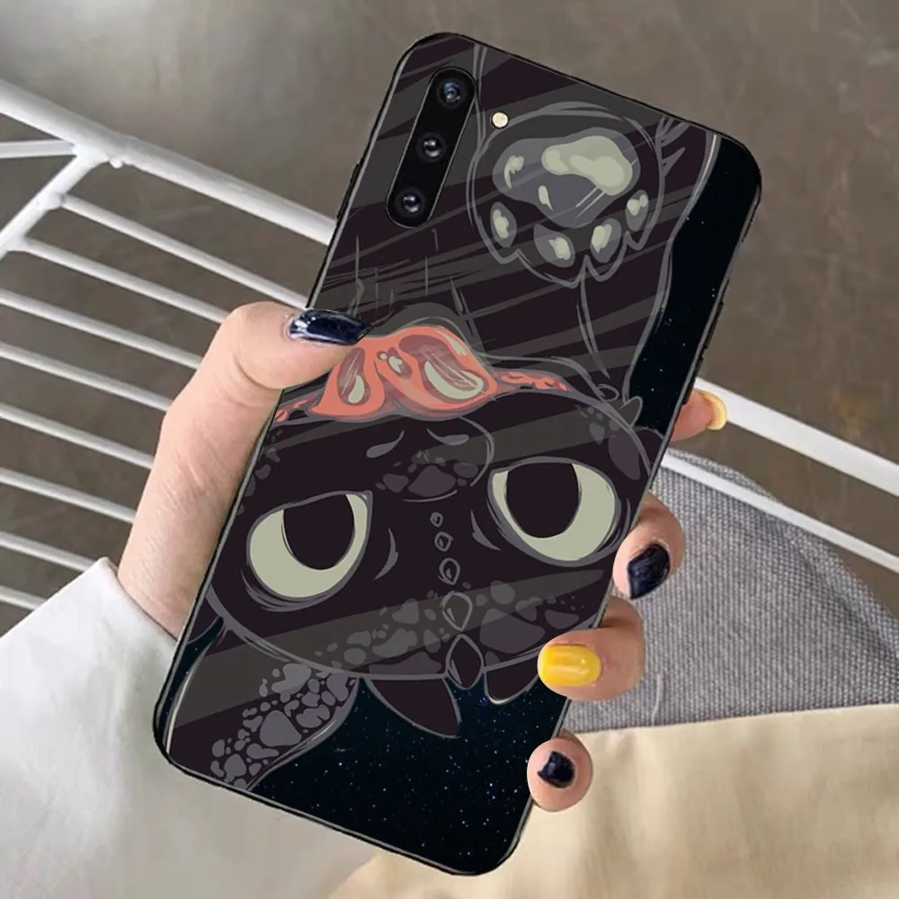 Lovely couple Toothless Fury Dragon Phone Case For Samsung Note 8 9 10 20 pro plus lite M 11 30 21 31 51 A 22 42 02 03