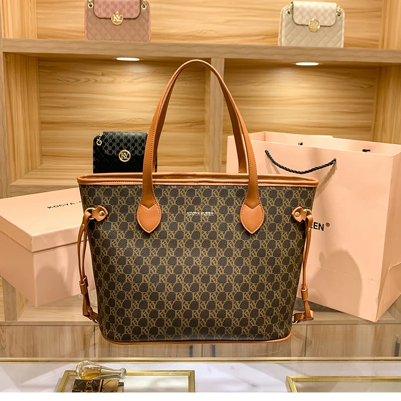 

Модные вместительные сумки-тоут KUROYABU, винтажные Наплечные сумки с принтом, женская сумка для покупок