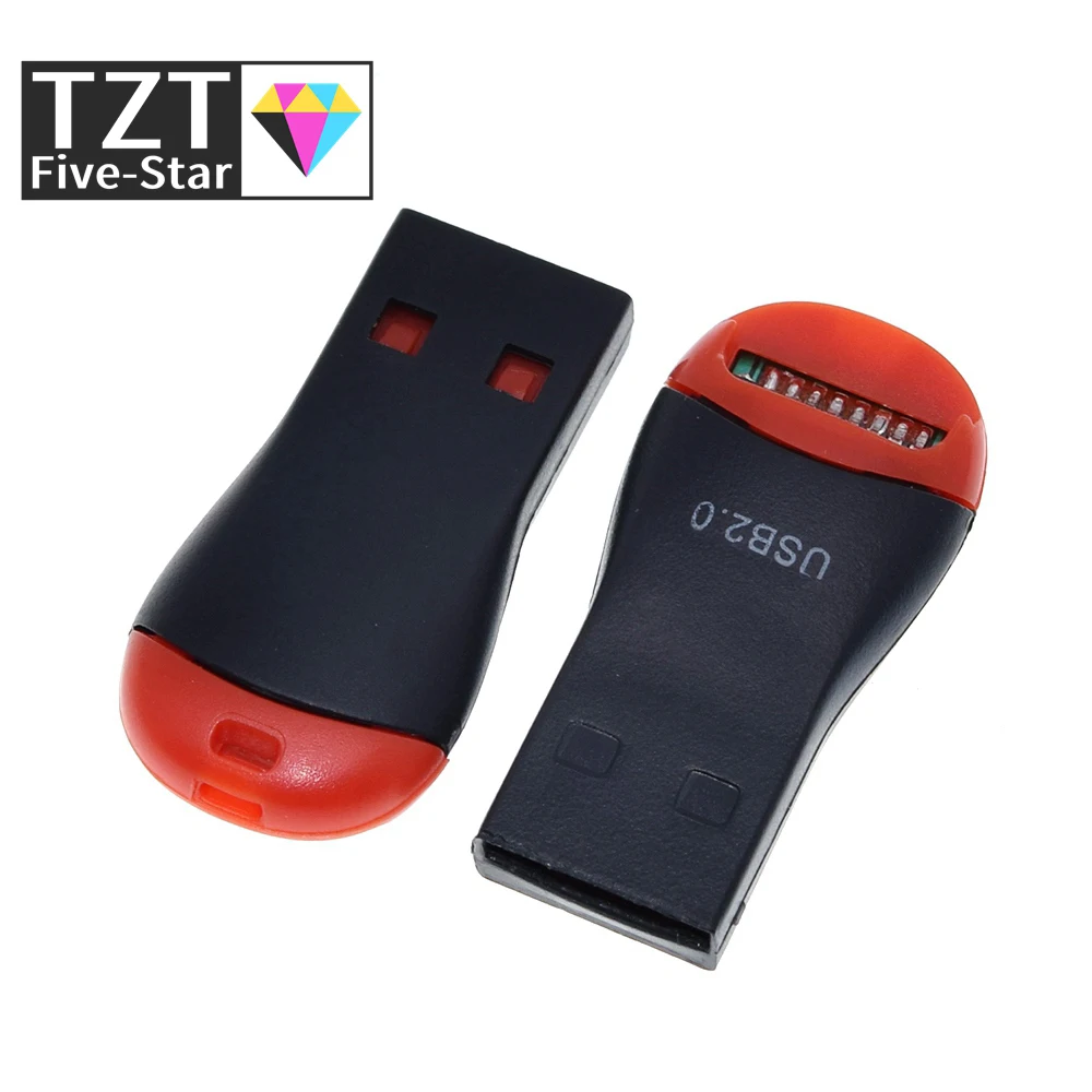 Фото USB-адаптер TZT 1/3/5 шт. USB 2.0 для карт памяти Micro SD/SDHC/TF, мини-адаптер для ноутбука №1
