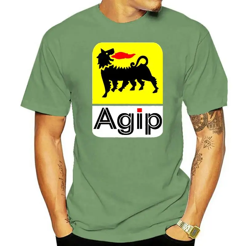 

Agip Racing Oil Mens T-shirt Cotton Short Sleeves Printes Shirt women tshirt