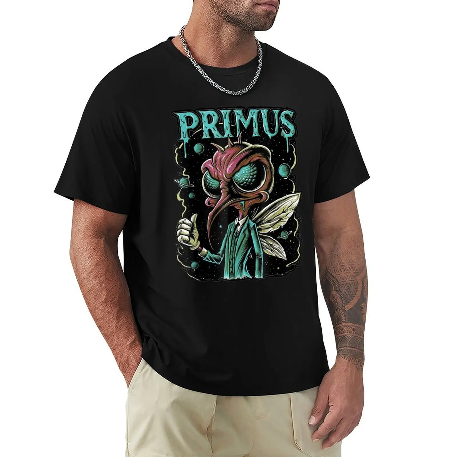 Фото Мужская футболка Primus-10s, модная повседневная футболка с коротким рукавом №1