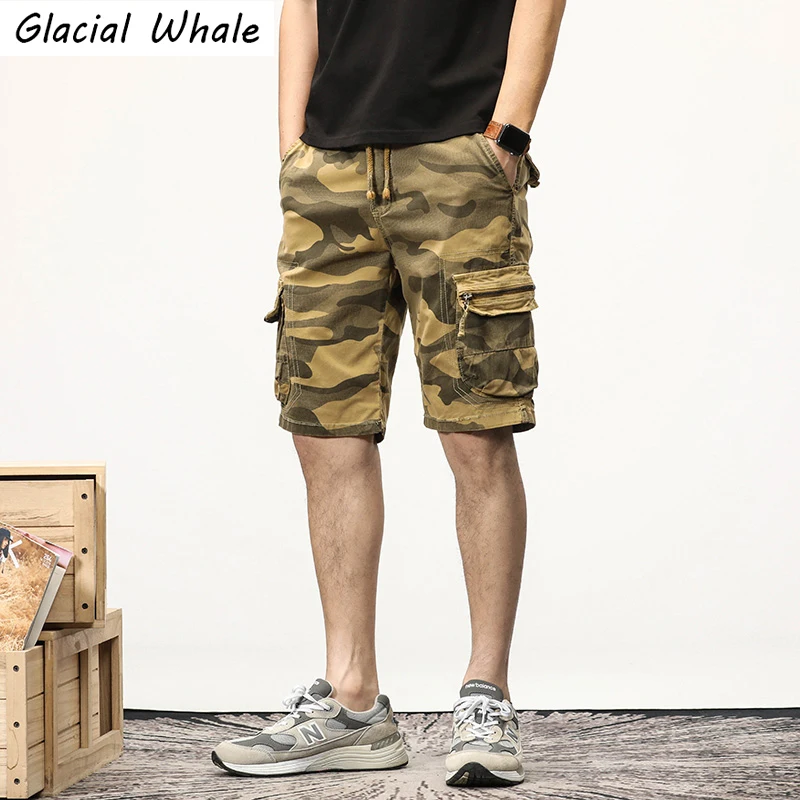 

Ледяные киты мужские грузовые шорты летом камуфляжные карманы хип-хоп японский Streetwear Harajuku мужские брюки шорты для мужчин