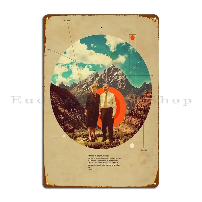 Металлический плакат с надписью Stay With Me