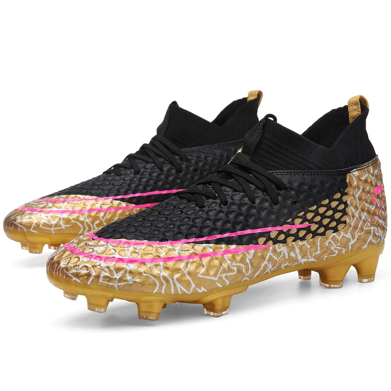 Stylish And Comfortable Adult Training Match Sports Football Shoes Outdoor Indoor Grass Sports Shoes For Youth Students 34-47#