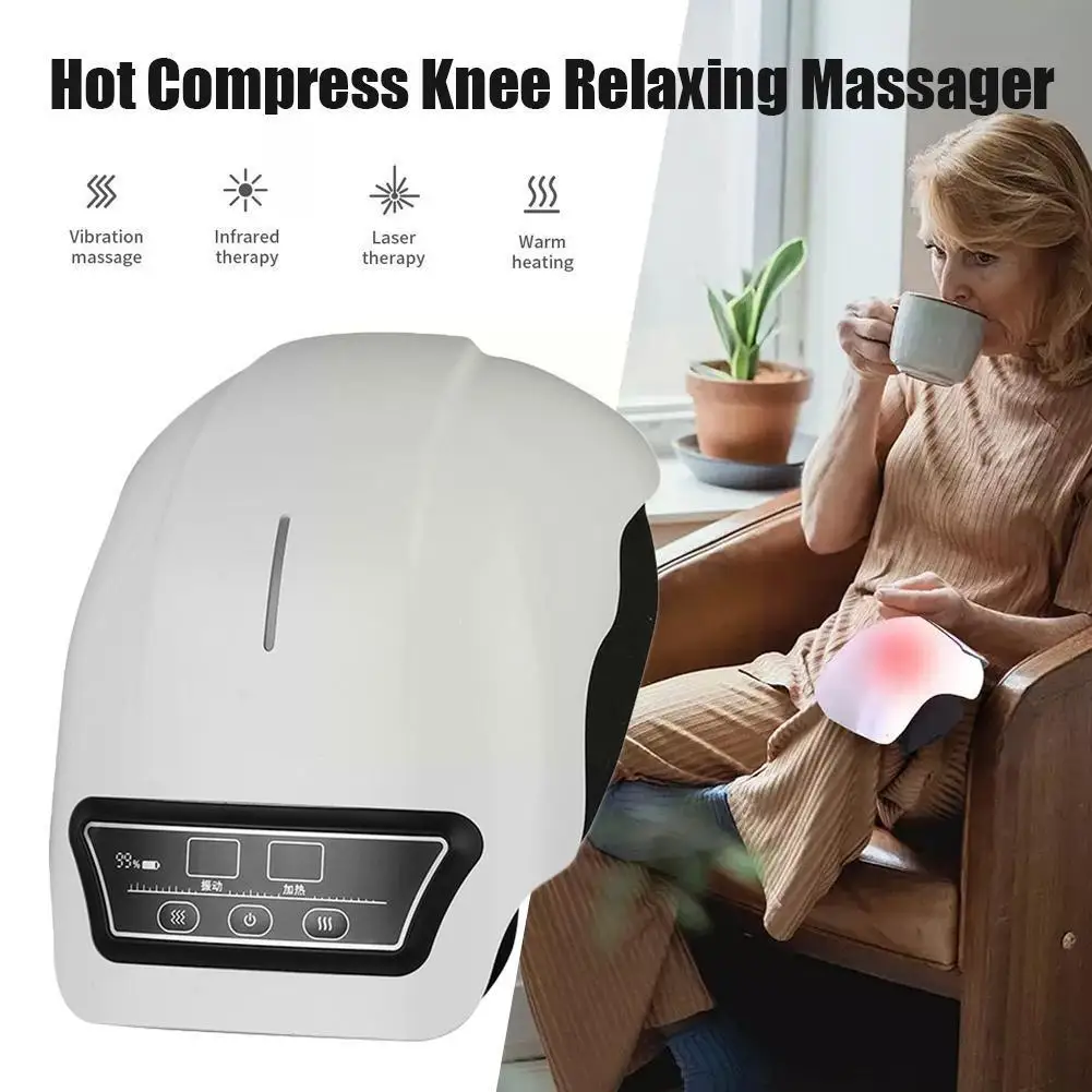 

Electric Knee Massager Wireless Red Light Physiotherapy Leg Vibration Instrument Protector Joint Old Cold Knee Compress Kne Y5C6