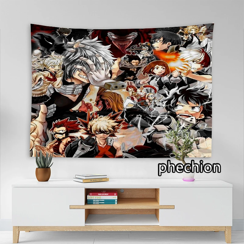 Phechion Новая мода мой герой Академия 3D печать гобелены креативная стена фотообои