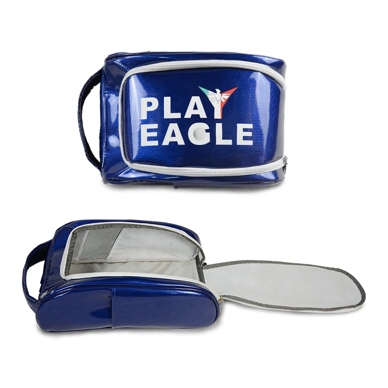 PLAYEAGLE PU Waterproof Golf Bedmington Tennis Swiimming Football Shoe Bag Pouch Men Colorful  Practical Travel Pack  Dustproof