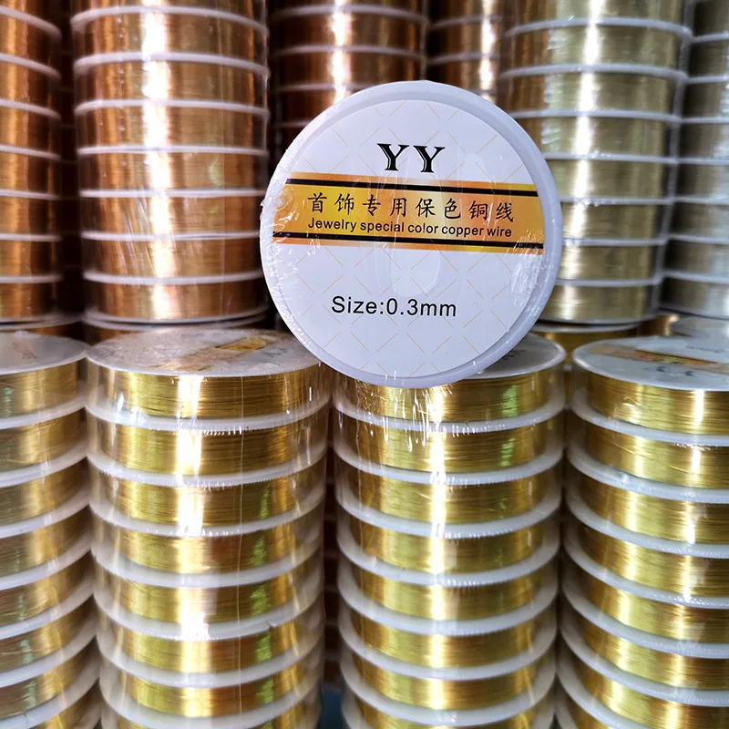 1 рулон/упаковка, медная проволока для бисероплетения, 0,3/0,4/0,5 мм