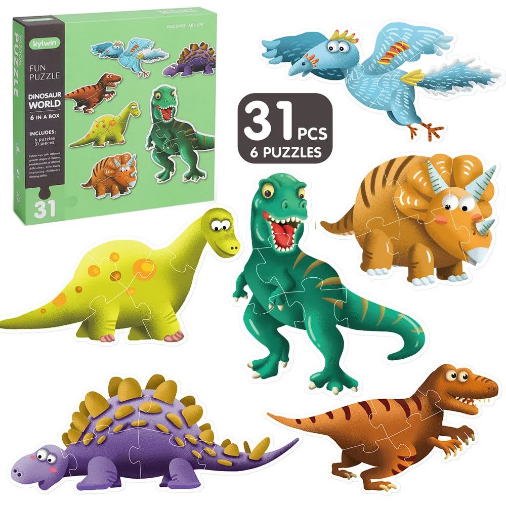 

Lullabies Toy Early 31pcs Cartoon Model Puzzle Dinosaur Children's Education Puzzle Toy