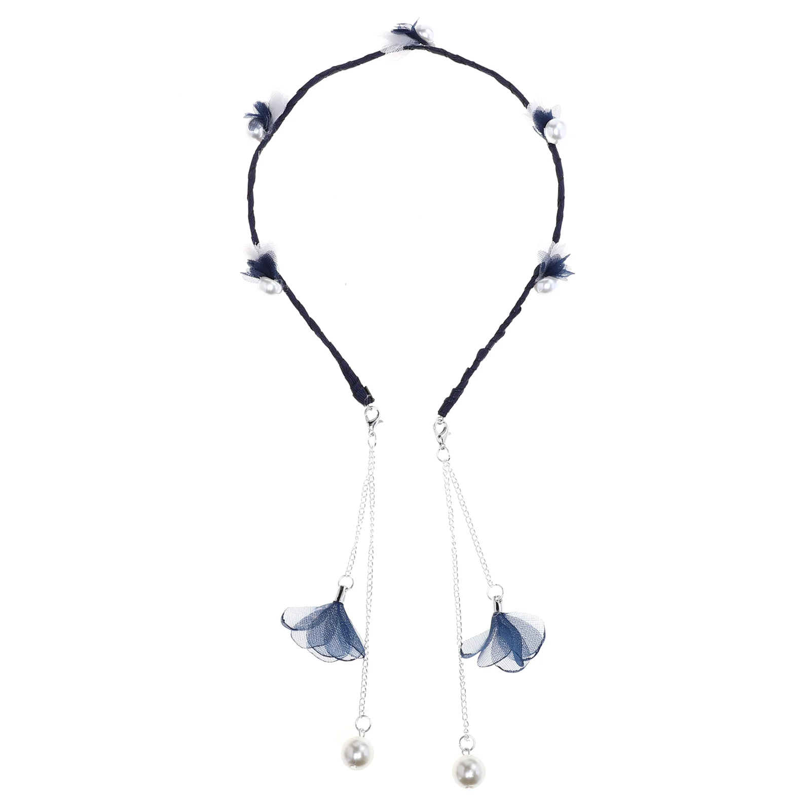 Повязка на голову с поддельными серьгами висячая повязка для волос кисточками