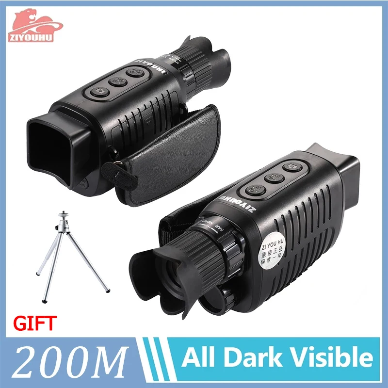 ZIYOUHU Infrared Night Vision Device 5X Zoom HD Camera Digital Monocular Night Vision Telescope Hunting Tactical Accessories