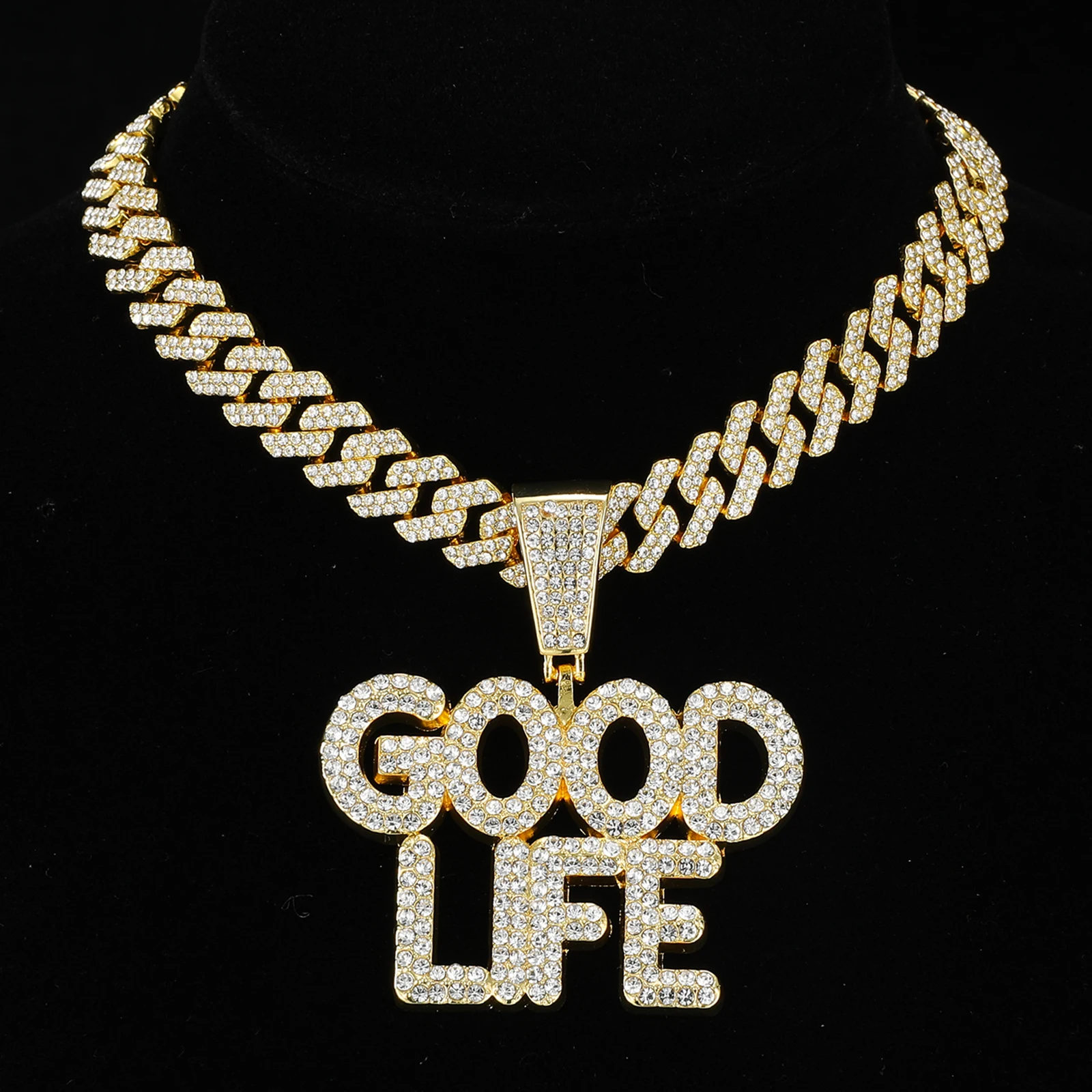 D &amp Z подвеска с надписью GOOD LIFE диаметром 13 мм брикет Майами сверкающие ожерелья