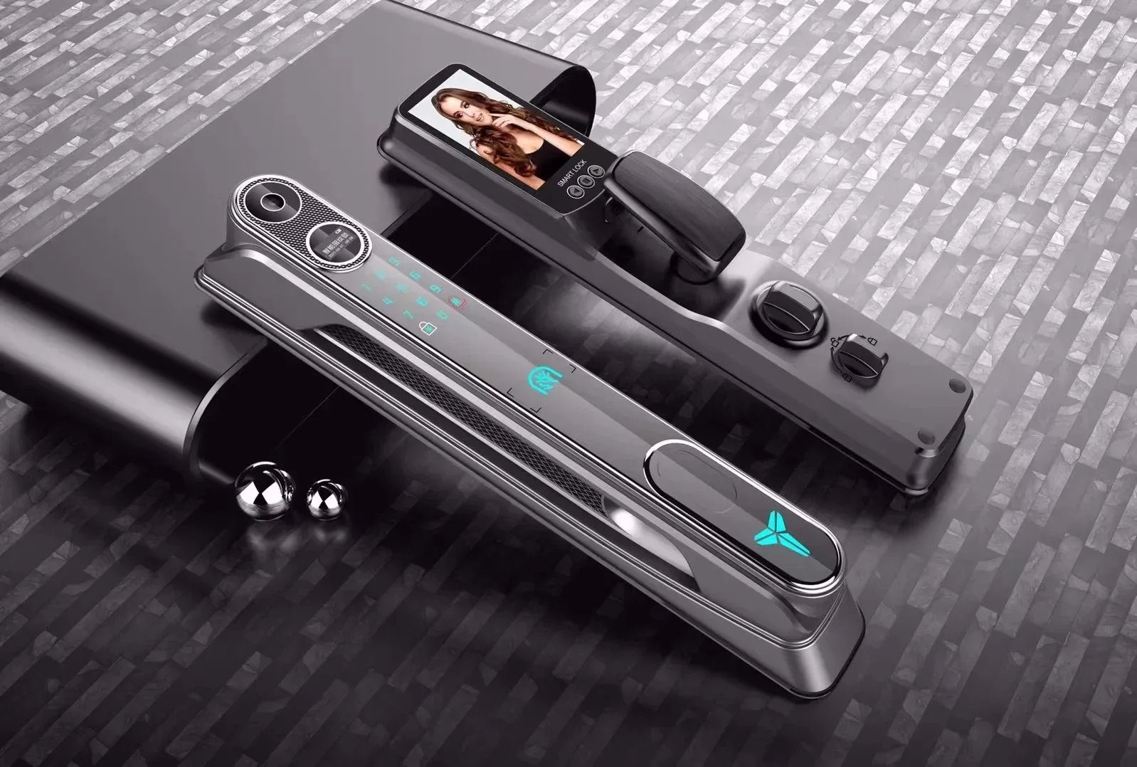 3D распознавание лиц высокое разрешение цифровой дверной просмотрщик без ключа