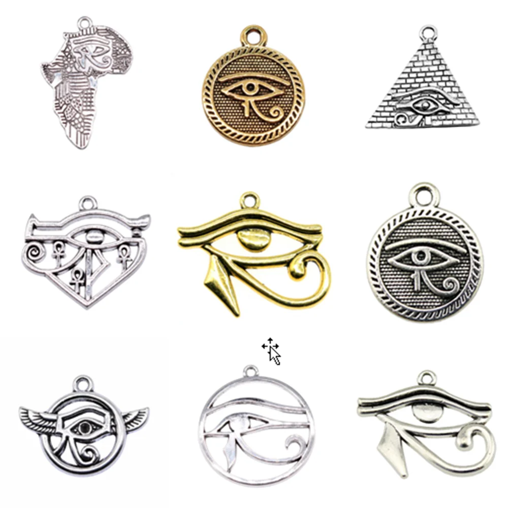 

Двусторонние Подвески «глаз Хора», ювелирные изделия «сделай сам», Подвески для изготовления браслетов