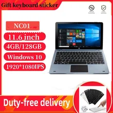 4GB RAM 128GB ROM 11.6 Inch Tablet PC NC01 Windows 10 With Pin Docking Keyboard Notebook Quad Core 1920*1080 IPS HDMI-compatible