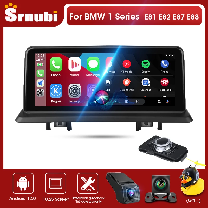 

Srnubi 10.25" Android 11.0 Car Radio For BMW 1 Series E81 E82 E87 E88 2Din 4G WIFI Carplay Multimedia GPS Navigation Head Unit