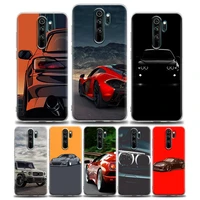 clear phone case for redmi 10c note 7 8 8t 9 9s 10 10s 11 11s 11t pro 5g 4g plus soft silicone case cover fastest sports cars