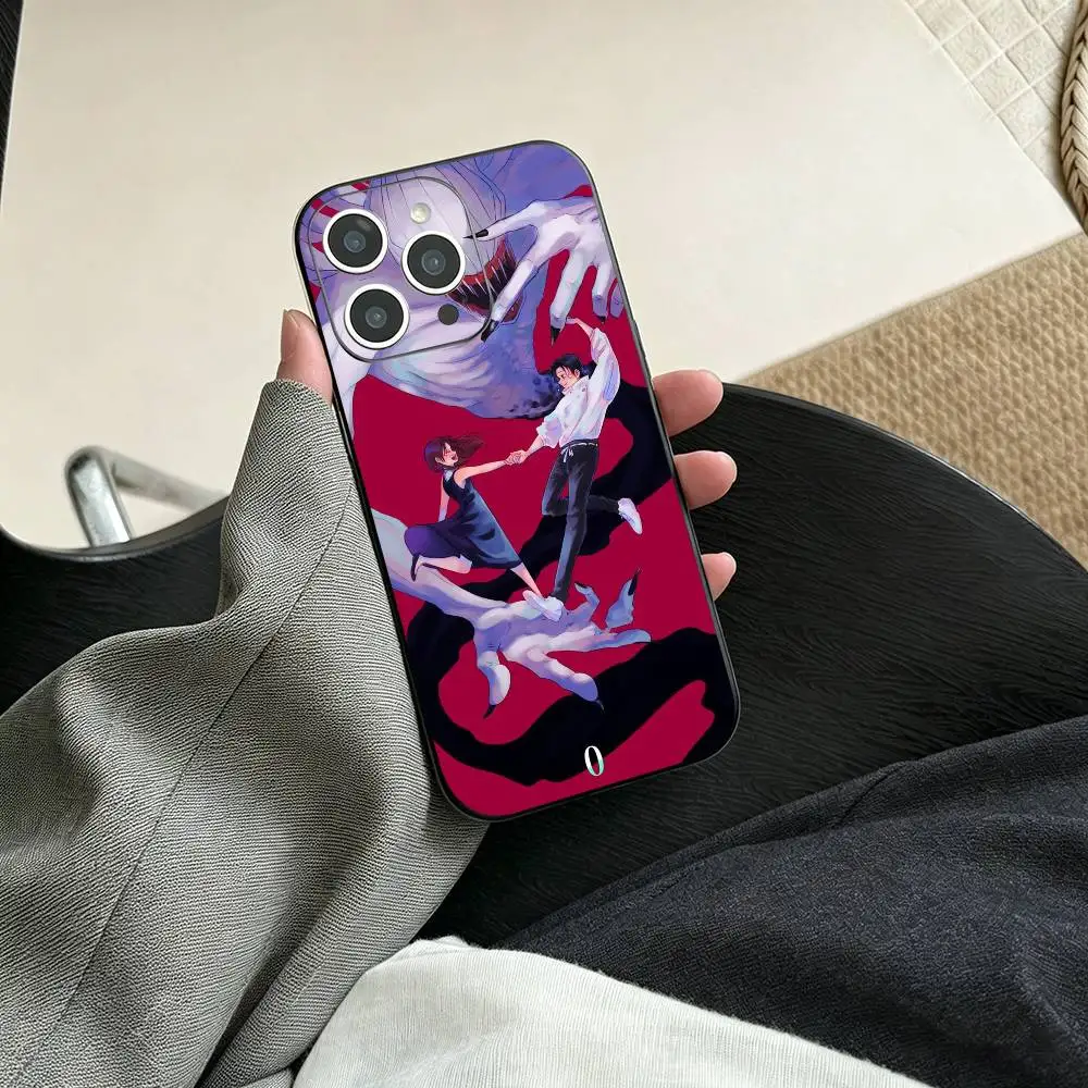 Чехол для телефона Jujutsu Kaisen с Ютой и Рикой против Уро и Рю для iPhone 17, 16, 15, 14, 13, 12, 11 Plus, Pro Max и других моделей, мягкий черный чехол (art.: 3920da850f623) - 3920da850f623