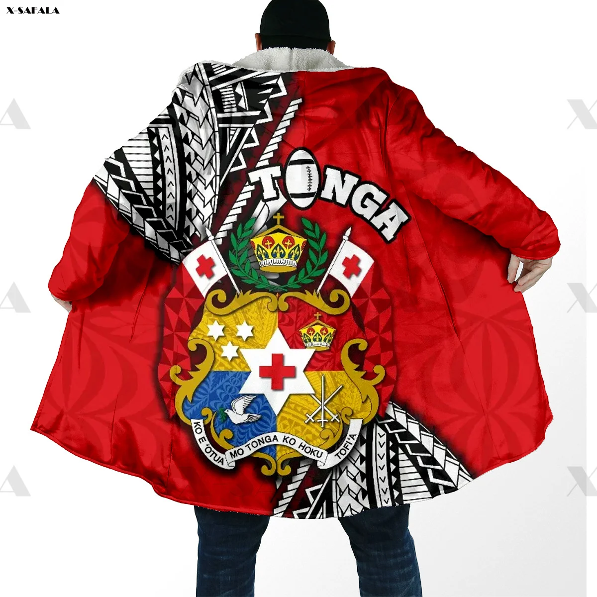 

Polynesia Tonga FIJI Hawaii 3D Printed die Long Coat ded Cloak Thick Down Jacket Parkas Outerwear Cotton Pullovers Dunnes