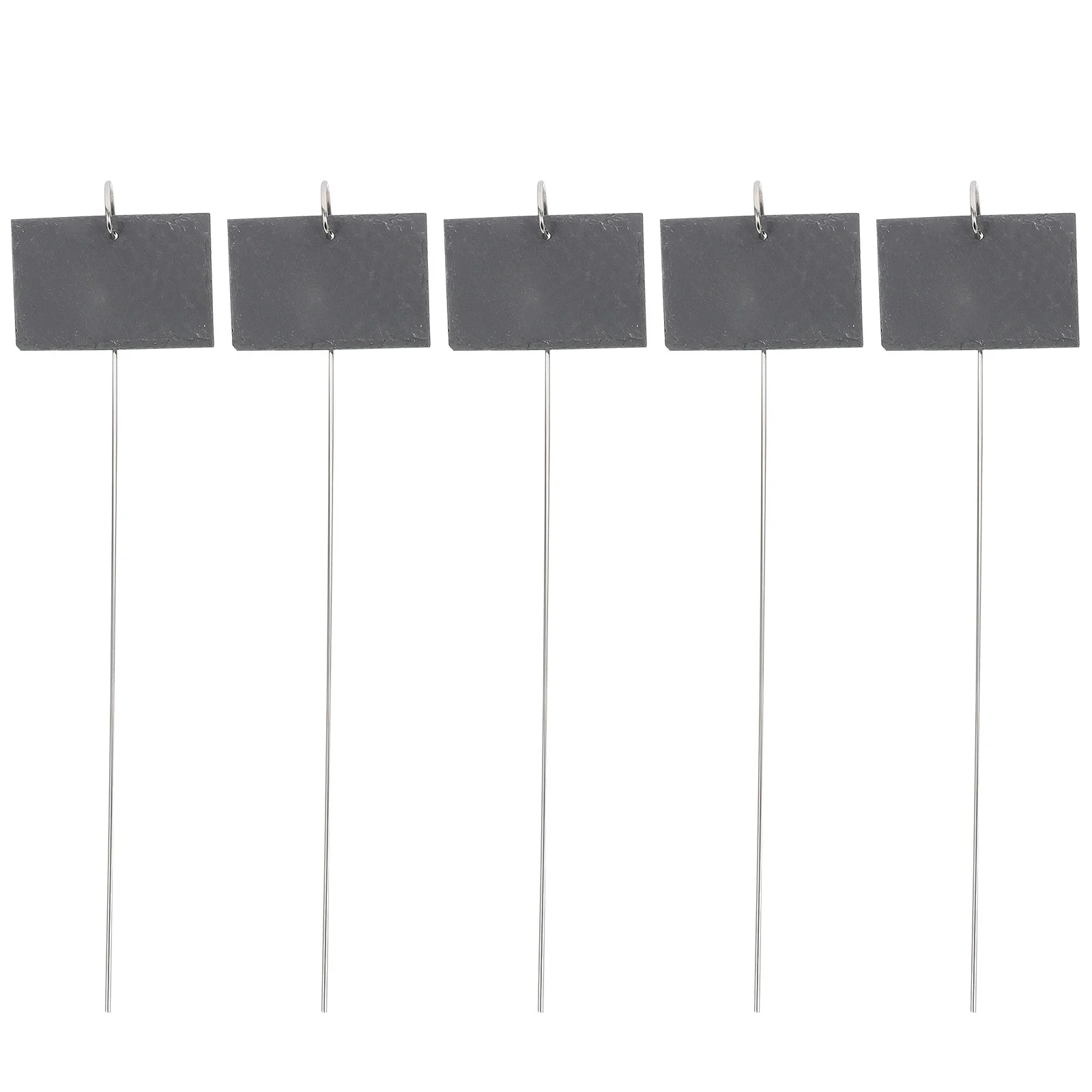 

1 Set Slate Plant Labels Iron Art Stakes Garden Stake Tags Garden Ornaments