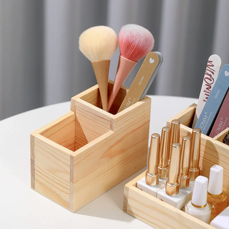 Искусственная коробка настольный органайзер для инструментов ногтей ручек