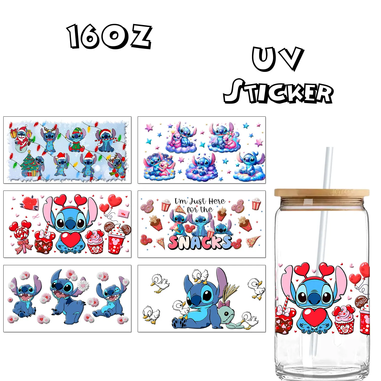 Стежка Рождественская любовь сладкие наклейки на стеклянные чашки обертка для