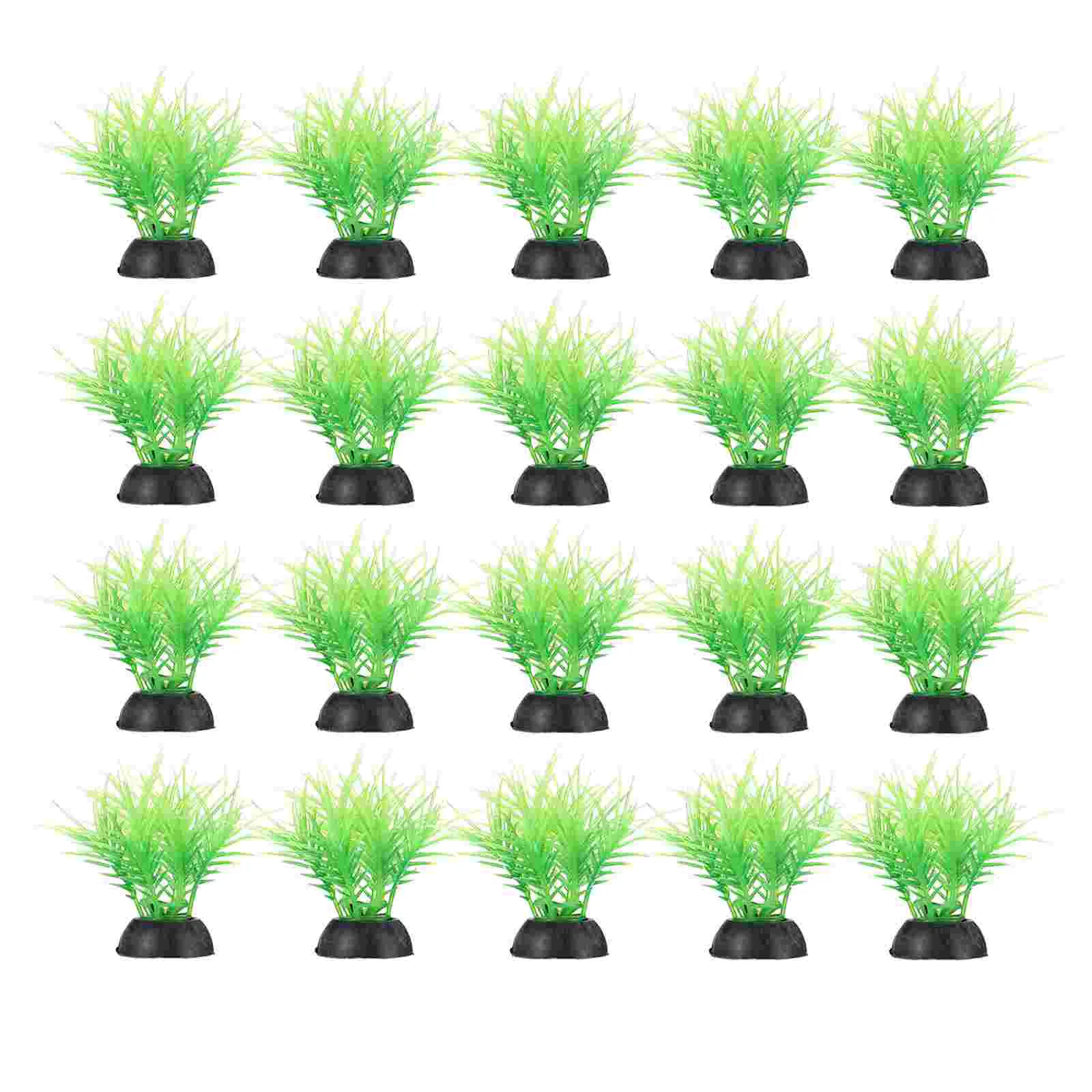 

20Pcs Fish Tank Plant Decor Aquarium Decorations Plastic Aquatic Plant Aquarium Water Plant for Decorate Photography Fish Tank