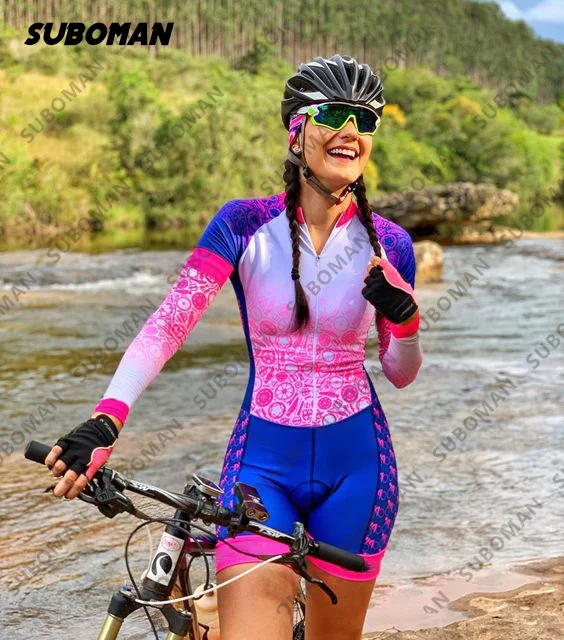 

new 2022 summer hot-sale suboman monkey Women's enduro triathlon Long Sleeve mountain bike Jumpsuit Sweatshirt Ciclismo Feminino