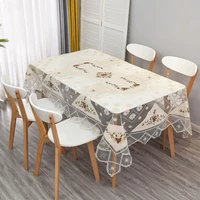 embroidered tablecloth ribbon table mat tea table cloth cotton linen table household rectangular square tablecloth