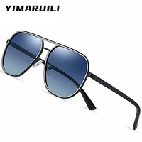 yimaruili new fashion metal large retro mens driving optical prescription sunglasses myopia decorativ polarized sunglasses 3375