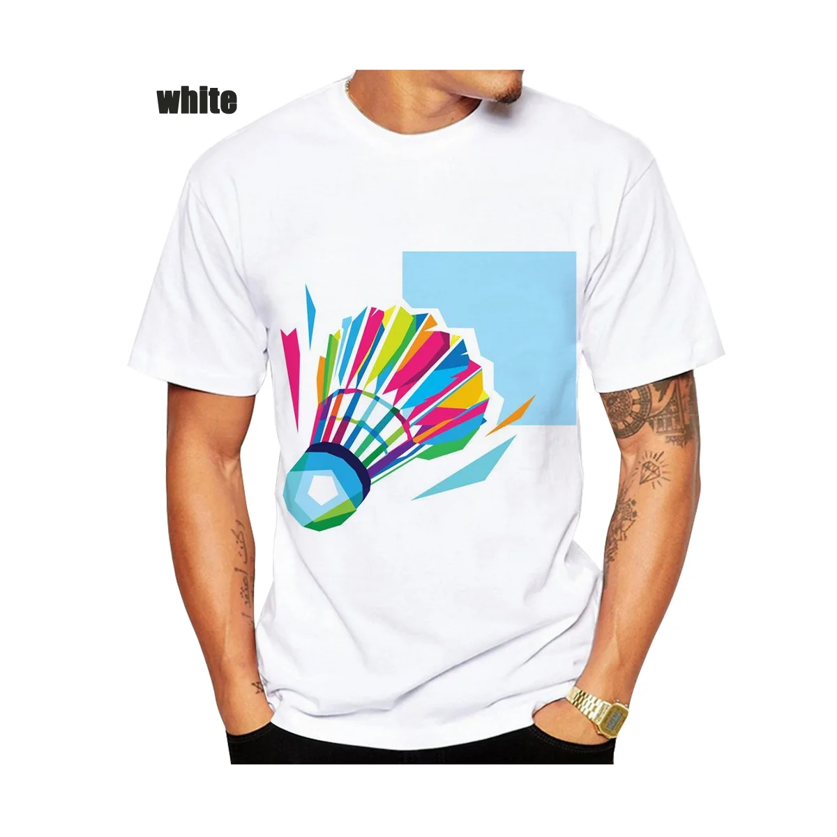 

Summer New Men/Women Short Sleeve T-Shirts Printed Badminton Sports T-Shirts Casual Trends Funny Creative Fashion T-Shirt