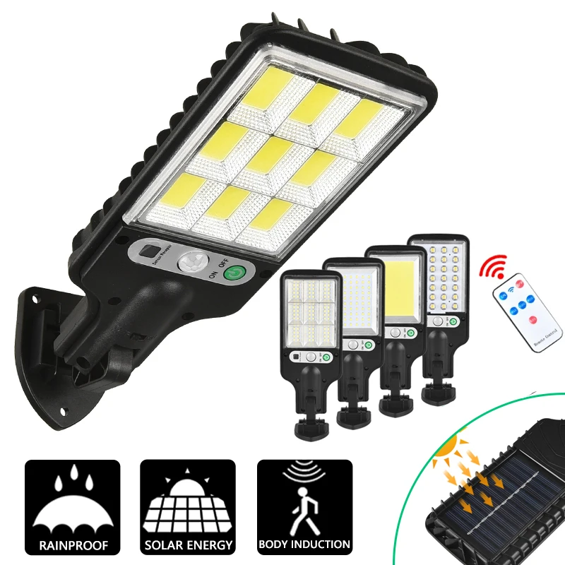 

Solar Street Lights Outdoor Solar Lamp With 3 Light Mode Waterproof Motion Sensor Security Lighting for Garden Patio Path Yard
