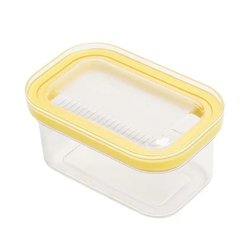 

Butter Dish Tray Rectangle Cutter Box For Fresh-Keeping Storage Of Butter Cheese Rectangular Butter Dispenser Kitchen Supplies