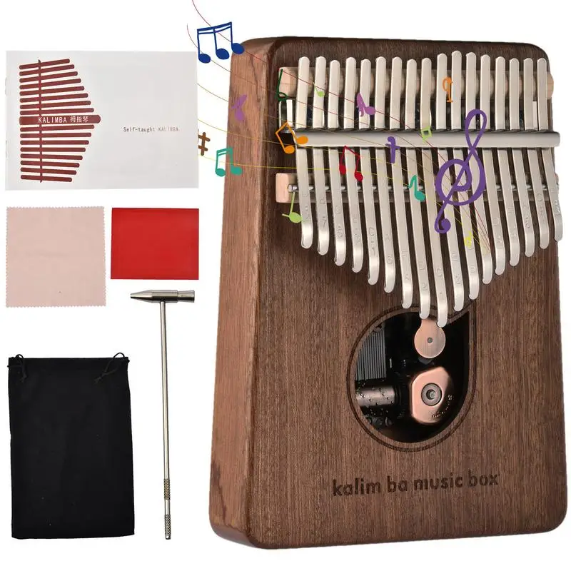 

Kalimba большой палец пианино 17 клавиш портативный палец пианино с музыкальной шкатулкой все в одном набор музыкальных инструментов для детей ...