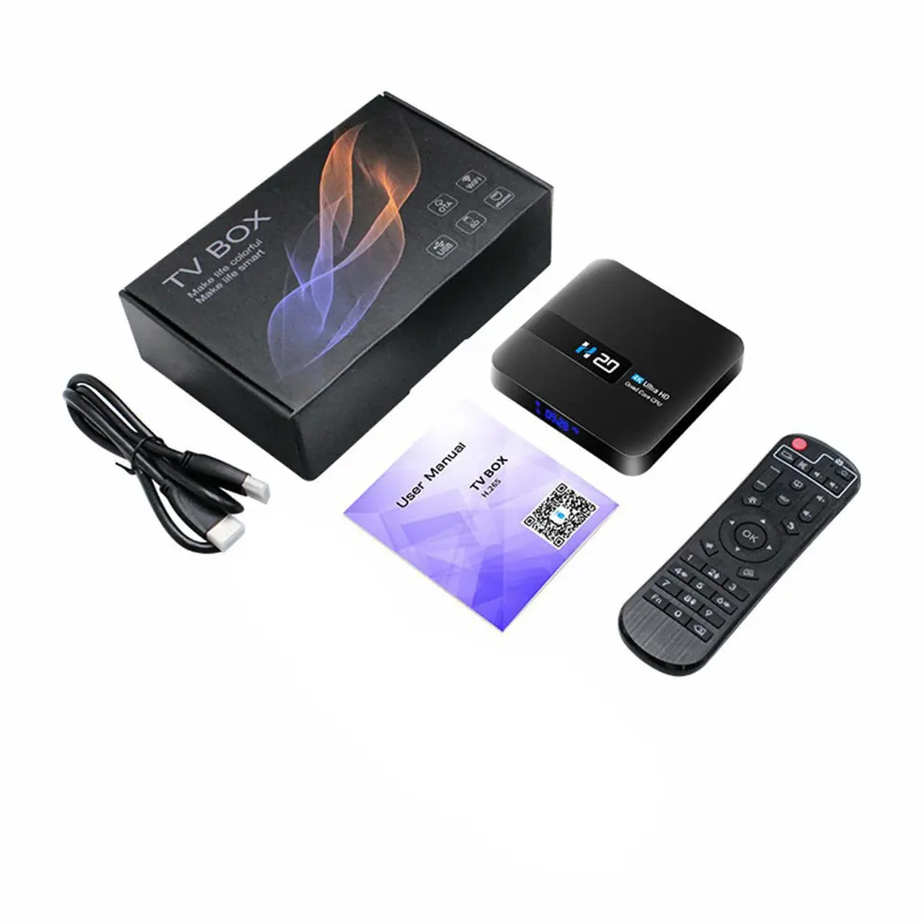 

Smart Wireless TV Box 4K High Definition Media Player 1GB+8GB 2.4G Wifi Dual Frequency Set-Top Box Voice Assistant Box