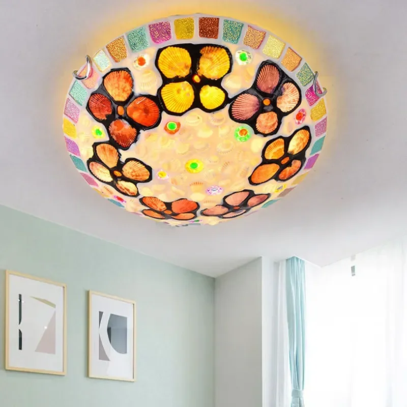 Европейские средиземноморские сельские потолочные светильники винтажные с