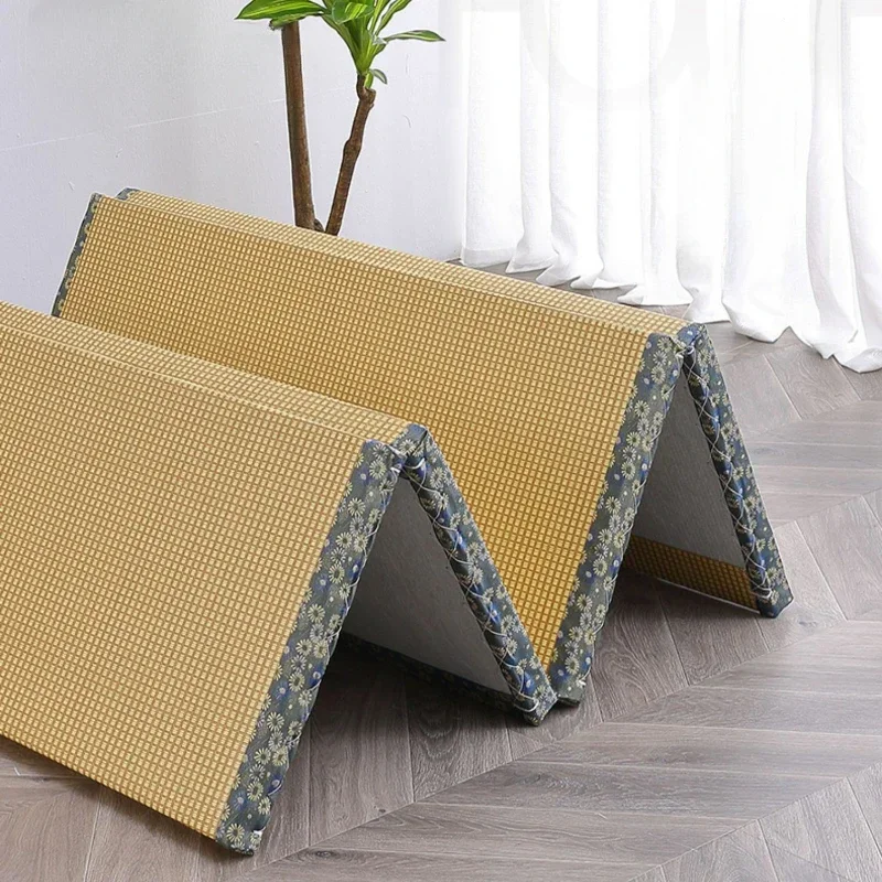 Складной напольный матрас дышащий с татами японский кокосовой пальмой удобный