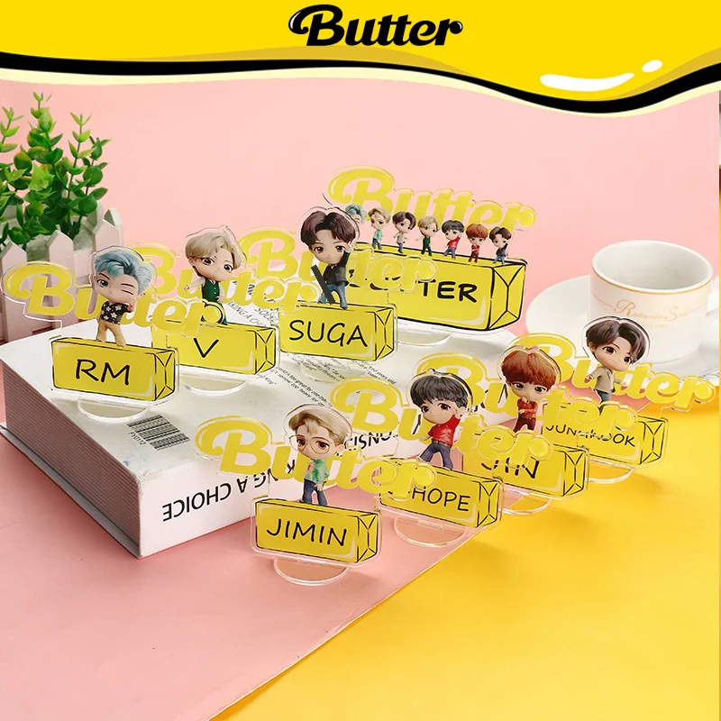 

Bulletproof youth group new album butter with acrylic transparent cartoon standing Sign Pendant