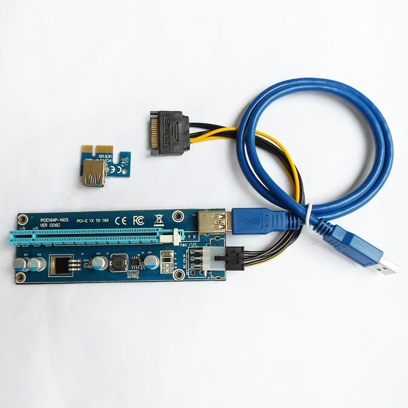 

PCI-E Riser Card 30CM 60CM 100CM USB 3.0 Cable PCI Express 1X to 16X Extender PCIe Adapter for GPU Graphics Card