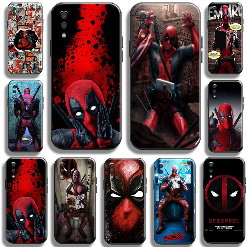 

Marvel Deadpool For Samsung Galaxy A01 A01 Core Phone Case Cover TPU Liquid Silicon Soft Back Full Protection Shell Cases Coque