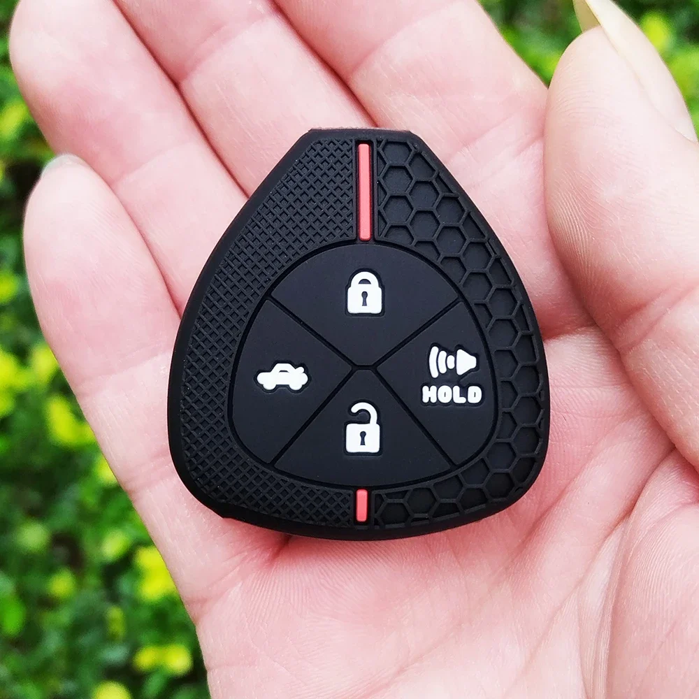 Для Toyota Camry Reiz Yaris Vitz Vios Rav4 Ractis Auris HiLux Corolla Fortuner 4-кнопочный брелок для ключей чехол