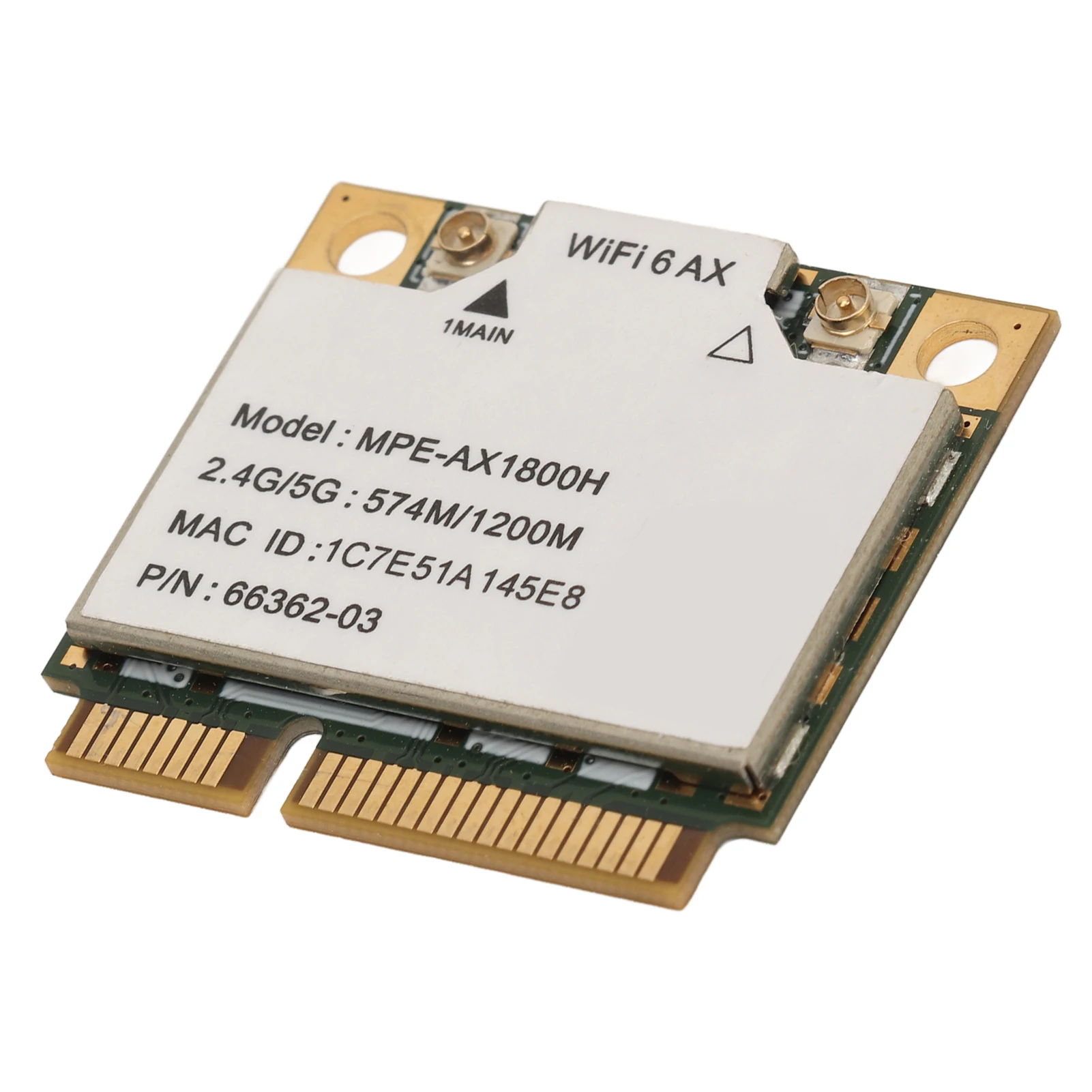 Фото AX1800H Wi-Fi 6 карта 2,4 ГГц 5 ГГц двухдиапазонный Bluetooth 5,2 мини-интерфейс PCIE WiFi-адаптер для Windows 10 11 для Linux №5