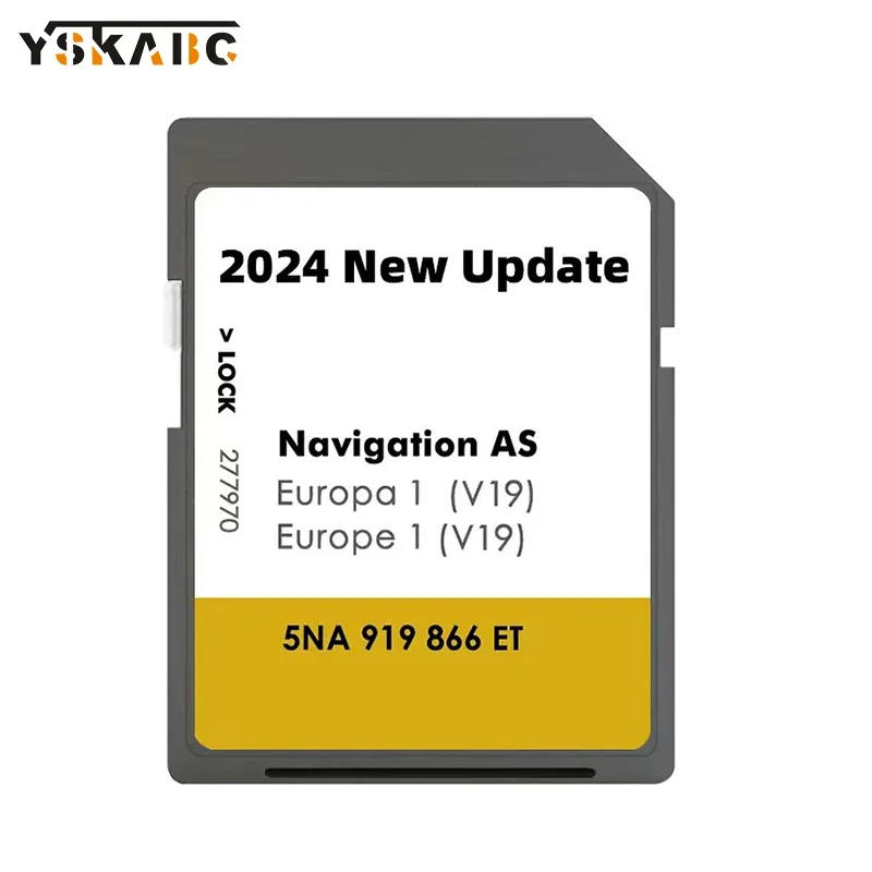 Новинка для VW Discover Media Navi AS Map GPS UK Europe 2024 Sat Nav SD Card 32 ГБ Флэш-памяти Автомобильная