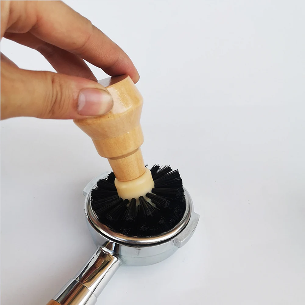 

High Quality Cleaning Brush Cleaning Brush Coffee Machine Durable Bristles High Quality Powder Bowl Solid Wood Handle