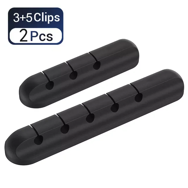 

For Mouse Keyboard Headphone Wire Organizer Clips CordCable Organizer Silicone Winder USB Charging Cable Organizer Holder