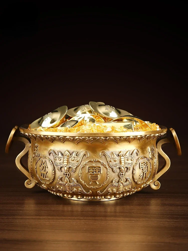 Статуэтки из чистой меди однотонное украшение коргуфона в китайском стиле для